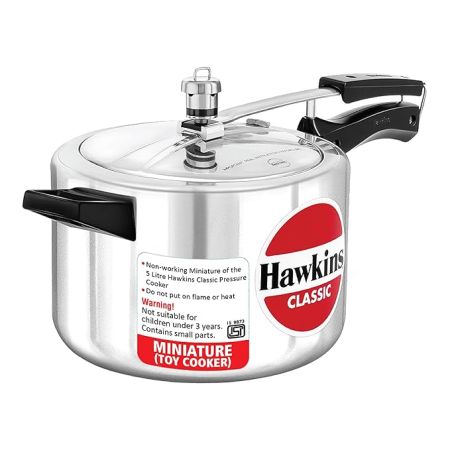 Hawkins Miniature Cooker, Toy Cooker for Kids, Mini Cooker, Small Cooker for Kids, Silver (MIN)