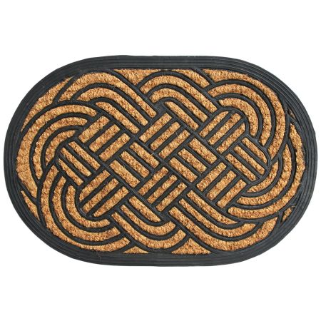 Onlymat Lovers Knot Rubber Coir Doormat Only Mat (Beige, 16, x 0.2)