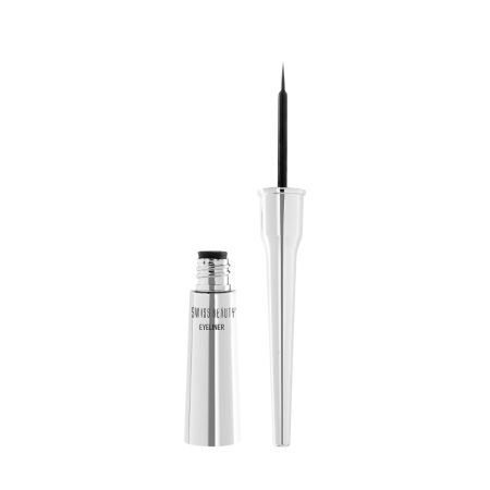 Swiss Beauty Waterproof Liquid Black Eyeliner | Smudge Proof, Transfer Proof Eye Liner for Eye Makeup |Black, 4ml |
