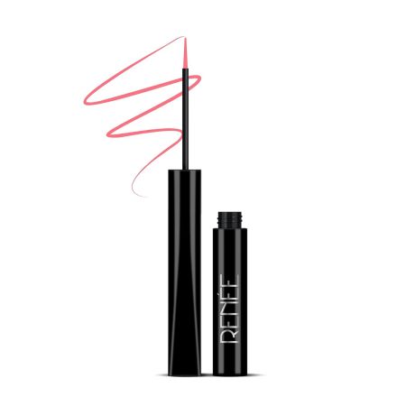 RENEE Extreme Stay Liquid Eyeliner Max Pink 4.5ml, Intense, Vibrant Color Payoff | One Swipe, Long Lasting, Matte, Waterproof, Smudge-proof All Day Shades | Infused With Castor Oil - Vegan