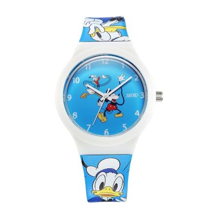 Zoop Disney Mickey Donald Interchangable Watch Set with Blue Dial & Multicoloured Strap for Boys Kids, from House of Titan