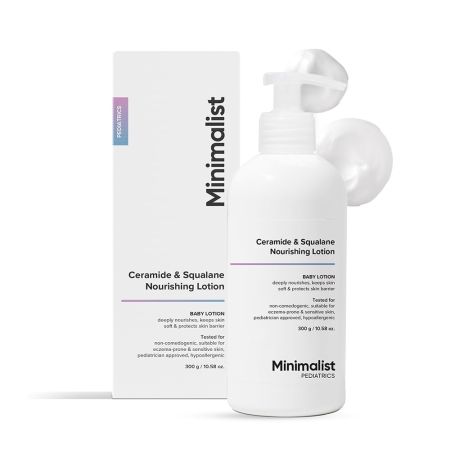 Minimalist Baby Lotion with Ceramide & Squalane | Pediatrician Approved Nourishing Baby Moisturizer | 300gm
