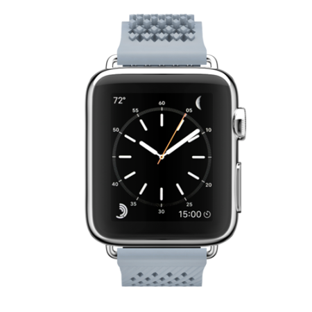 NOOMOON Apple Watch Band Grey- Silver Link 38/42 MM