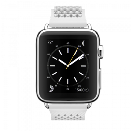 NOOMOON Apple Watch Band White - Silver Link 38/42 MM