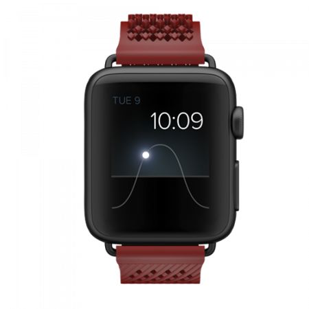 NOOMOON Apple Strap Red - Black Link 38/42 MM watch
