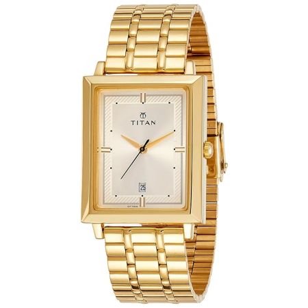 Titan Edge Quartz Analog Silver Dial Stainless Steel Strap Watch for Men-NS1043YM01/NT1043YM01