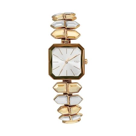 Titan Raga Love All Silver Dial Analog Metal Strap Watch for Women-NS95152WM01/NT95152WM01