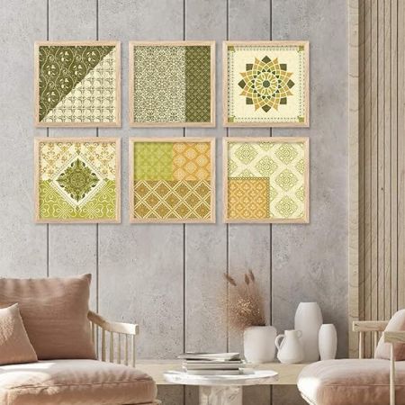 kotart Premium Digital Madhubani Art Paintings with Frame for Home Decor - Traditional Indian Painting for Wall Decoration (10x10 inch, Painting 9)