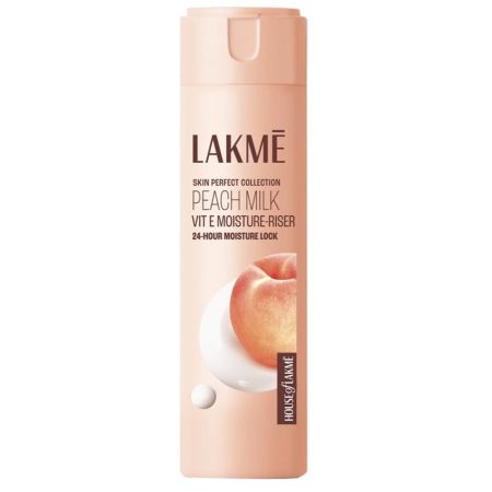 Lakme Peach Milk Face Moisturizer 200 ml|| Daily Lightweight Lotion with Vitamin C & Vitamin E for Soft Glowing Skin - Non Oily 24h Moisture for Women