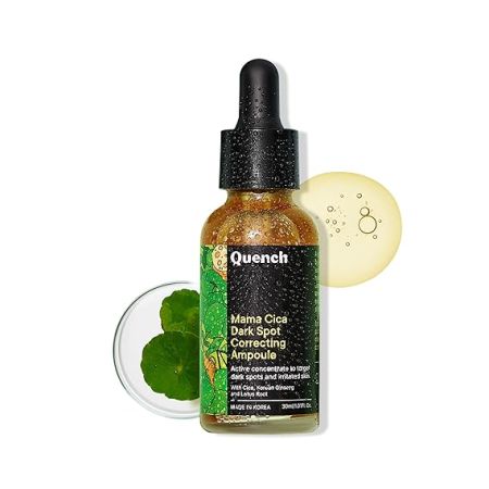 Quench Dark Spot Correcting Serum with Cica Herb Repair & Hyaluronic Acid | Concentrated Ampoule to Reduce Dark Spots | For Pigmented and Uneven Skin Tone | Made in Korea (30ml)
