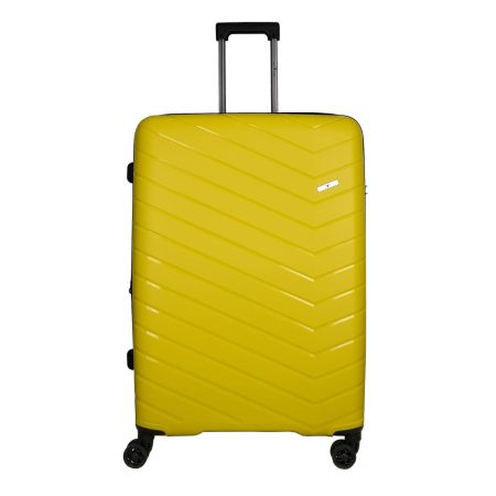 URBAN FOREST Octans Yellow Polypropylene Hard-Sided 78cm Check-in Trolley Luggage