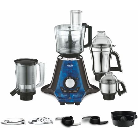 Preethi Zodiac 2.0 1000 Watt Mixer Grinder + Food Processor 4 Jars MG 255