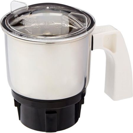 Preethi MGA 501 0.4L Chutney Jar for Eco Plus/Chef Pro and Blue Leaf, Small, Silver 
