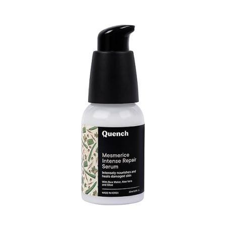 Quench Rice Water Intense Repair Face Serum | Repairs & Hydrates Dry, Damaged Skin to Reveal Korean Glow | Leaves Skin Feeling Firm, Smooth & Supple Skin | Made in Korea (30ml)