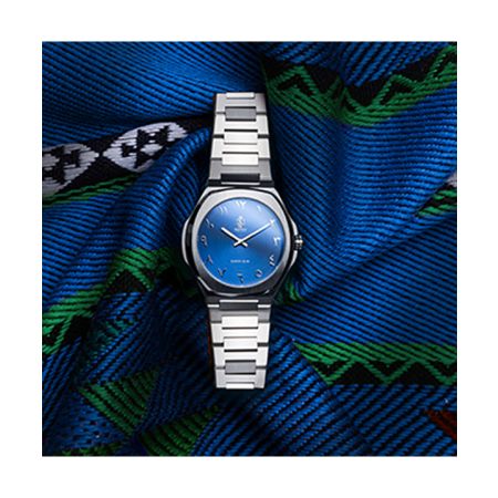 SAATCHI SUPER SLIM BLUE watch