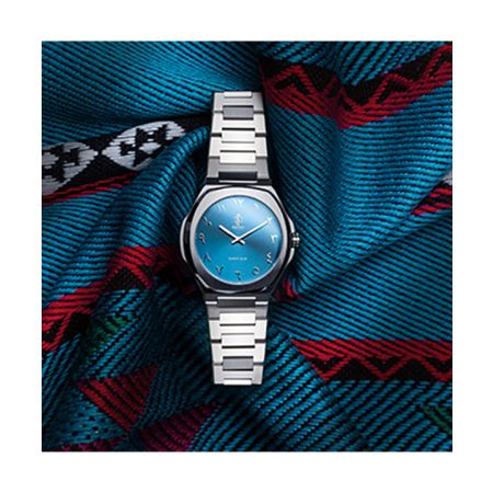 SAATCHI SUPER SLIM LIGHT BLUE watch