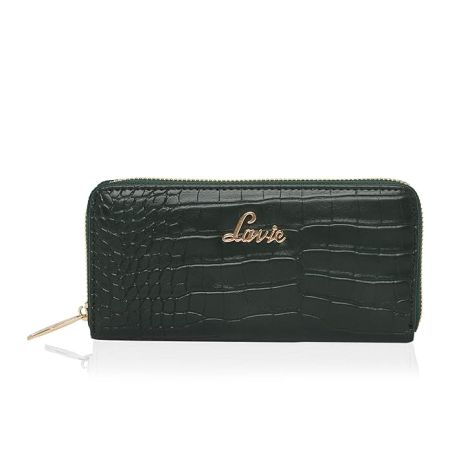 Lavie Women's Glossy Sacy Zip Around Wallet | Ladies Purse Handbag