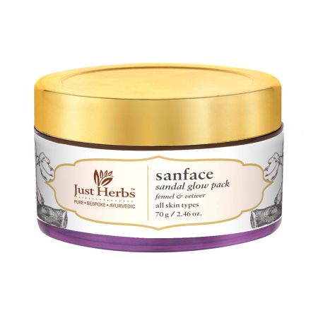 Just Herbs Sanface Skin Tightening Sandal Glow Cream Pack 70 G