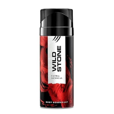 Wild Stone Ultra Sensual Long Lasting Body Deodorant Spray For Men, 225Ml