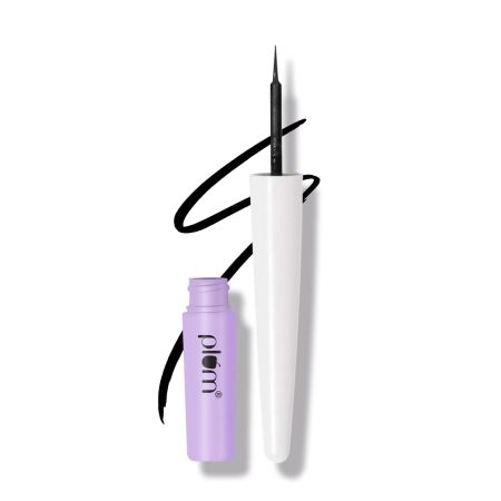 Plum Lash Serum Eyeliner | Clinically Proven To Boost Lash Growth | Intensely Pigmented | Matte Finish | Smudge-Proof | 01 Blackout