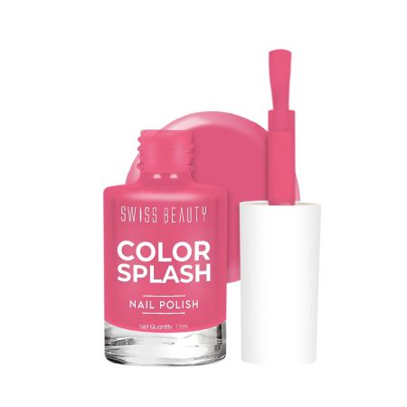Swiss Beauty Color Splash Nail Polish with Glossy Gel Finish | Non-Chipping, Quick drying, Long-Lasting Nail paint | Shade- 26, 15ml