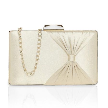 Lavie Women's Bow Frame Clutch Bags | Detachable Chain Sling Strap | Ladies Purse Wallet