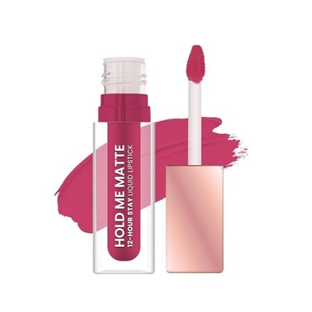 Swiss Beauty Hold Me Matte Liquid Lipstick | 12 Hours Stay | Non-Transfer Lipstick | Waterproof Lipstick with Intense Hydration| Shade - Tickle Me Pink, 4.5ml