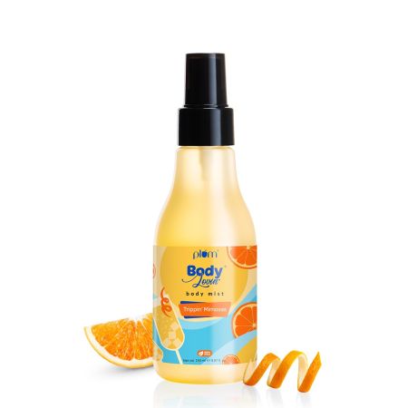 Plum BodyLovin' Trippin' Mimosas Body Mist | Long Lasting Citrus Fragrance For Women & Men With Grapefruit, Red Berries & Musk | High On Fun | Travel-Friendly Perfume Body Spray 150 ml