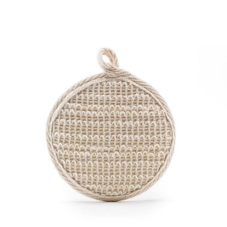 mCaffeine Exfoliating Loofah for Removing Dead Skin | Made of 100% Natural Ramie Fibre | Gentle on the Skin | Sustainable, Unisex | Easy to Hang