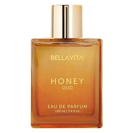 Bella Vita Luxury Honey Oud Unisex Eau De Parfum With Bergamot, Patchouli, Vanilla Premium, Long Lasting Sweet & Spicy Liquid Fragrance, 100ml