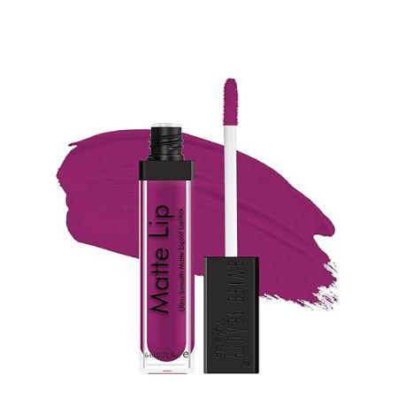 Swiss Beauty Ultra Smooth Matte Lip Liquid Lipstick, Smooth Lip Color, Weightless Finish, Silky Matte Finish, Shade- Wine and Shine, 6ml